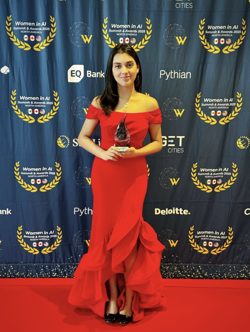 Alisha working in the lab